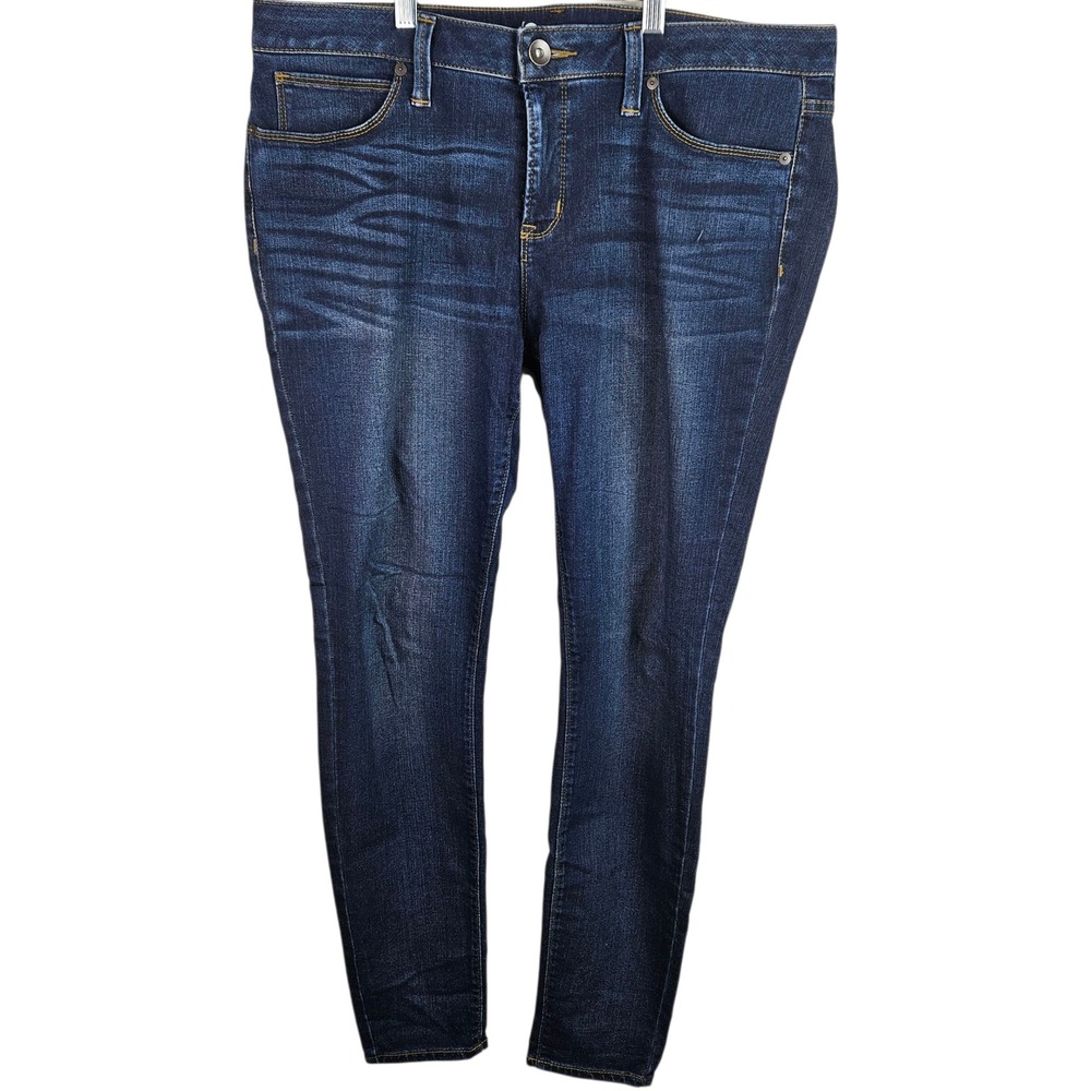 Stylus Womens Dark Wash Denim Jeans Size 14 Stretch Casual Pants